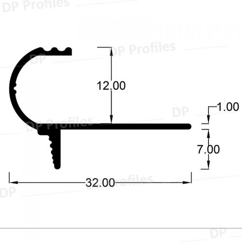 SPSR (10mm/12mm) - Προφίλ Πλακιδίων Special Profiles στο D. P. PROFILES